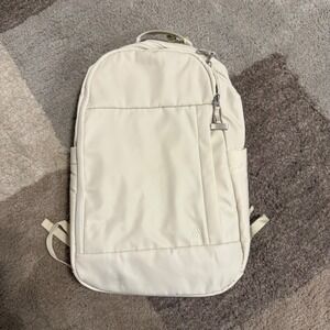 All in Motion 17.5 Lifestyle Backpack Cream Water Repellent 15 Laptop Sleeve NWT